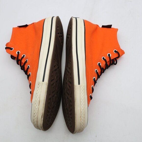 Converse Chuck Taylor Sneaker Gore-Tex Shoes Men's 11 Women's 13 Hi Top Orange - Picture 8 of 10
